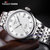 天梭(Tissot)手表 经典系列腕表力洛克系列 全自动机械钢带皮带男表男士手表(T41.1.483.33 钢带白盘 钢带)第2张高清大图