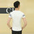 蘭菁  2015韩版男士短袖T恤 潮男印花圆领体恤衫 简约百搭纯色打底衫A460-T1508(白色 M)第2张高清大图