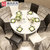 曲尚(Qushang) 钢化玻璃餐 桌椅组合 餐桌 简约现代餐台折叠圆桌伸缩008(【单桌】 电磁炉款)第4张高清大图