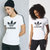 Adidas三叶草女子短袖T恤白色圆领运动休闲上衣夏季新款BK2094(BK2094 M)第4张高清大图