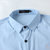 春季男士纯色长袖衬衫商务韩版修身型衬衫衫印花青年衣服男装衬衣   J3023(深蓝色 4XL)第5张高清大图