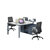 艾诺狄斯 台式电脑桌椅办公桌子办公家具简约现代经济型人造板三款可选(职员双人位)第5张高清大图