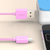 360充电数据线 Micro USB2.0 安卓电源线 1M 粉色第4张高清大图
