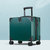 ELLE方盒短旅途小型登机行李箱男女箱拉杆箱拉链款ELCL5510B-17(墨绿色)第3张高清大图