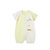 小米米minimoto竹棉男女宝宝短袖连身连体衣(柠檬黄 59cm（3-6个月）)第5张高清大图