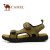 Camel骆驼男女鞋2013夏季新品清凉舒适休闲凉鞋82309613(卡其 38)第2张高清大图