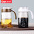紫丁香防漏油瓶油壶加厚透明无铅玻璃厨房家用大号大容量套装(JA820 白820ML)第5张高清大图