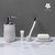 日本AKAW爱家屋台面牙刷置物盒水磨石牙刷托卫生间浴室家用(美代收纳盒)第5张高清大图