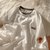盐系短袖女2022新款潮设计感小众t恤女学生韩版宽松夏季情侣上衣(XL 黄色)第5张高清大图