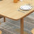 恒兴达 日式纯实木餐桌椅组合北欧全实木橡胶木长桌小户型4人桌餐厅家具(拉伸餐桌-1.2米原木色 单餐桌)第4张高清大图
