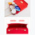 APPLES（苹果）新款链条包女士斜挎小包韩版学生百搭单肩拼色简约小方包(红色)第7张高清大图