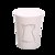 禧天龙翻转式家用带盖客厅厨房卫生桶纸蒌垃圾桶8.5L(布丁白 一个装)第5张高清大图
