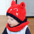 韩版儿童帽子婴儿毛线围脖套宝宝帽子0-3-6-12个月秋冬男女小孩帽子围巾套装1-2岁(黄色 颜色)第3张高清大图