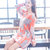 Mistletoe2017秋冬季新款韩版长袖针织连衣裙圆领宽松针织裙(桔色 L)第2张高清大图