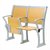 永岩钢木多媒体报告厅学生阶梯教室连排椅大学培训桌椅 YY-0091(暖黄色 默认)第4张高清大图