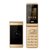 纽曼 F518 时尚男女款电信双翻盖手机 大字大声按键老年机备用机(金色)第4张高清大图