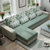 优涵客厅家具现代简约休闲布沙发小户型布艺可拆洗沙发(指定图片的颜色 三人位)第3张高清大图