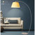 东联美式护眼落地灯 LED灯泡创意立式台灯客厅卧室灯具床头书房灯饰L6002(白色)第3张高清大图