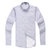 月牙泉2013冬款灰色条纹保暖羽绒衬衫 男士长袖夹棉加厚羽绒衬衣(YE62001 40)第5张高清大图