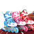 夏拓直排轮滑鞋男女闪光溜冰鞋儿童全套装可调滑冰鞋单闪(天蓝色 中码（33-37码）)第2张高清大图