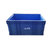 苏识 ZZ009 可堆式周转箱 600*400*280mm ( 颜色：蓝色) 塑料长方形中转物流箱工具储物箱第2张高清大图