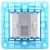 西门子灵致系列金属银色电话插座面板5TG0811第4张高清大图