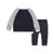 Oissie 奥伊西 1-4岁宝宝插肩袖纯棉毛衣套装(66厘米（建议0-6个月） 藏青)第2张高清大图