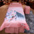 小清新美容床罩四件套纯棉网红北欧风高档欧式美体养生按摩床罩套(镜中花--紫色 180x60方头四件套)第3张高清大图