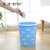 汇丰信佳 8.5L 可固定垃圾袋浴室厨房塑料卫生桶垃圾桶果皮桶纸篓(天蓝色 天蓝色)第2张高清大图