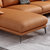 新飓简约现代大小户型科技布艺沙发意式极简网红橙色7字形贵妃位时尚轻奢软沙发客厅沙发组合(单人位 乳胶+海绵版)第5张高清大图