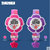 时刻美女孩潮流手表电子表创意花朵儿童手表可爱童真女学生腕表(紫色)第5张高清大图