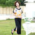 中老年女装2022年妈妈新款夏装洋气套装40岁50岁夏季短袖薄两件套(黄色 3XL建议（125-135）斤)第4张高清大图