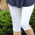 夏季大码女装韩版女七分裤小脚铅笔裤显瘦打底裤(卡其色 4XL)第4张高清大图