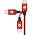CHOSEAL/秋叶原 Type-C手机数据充电线数据传输线接头线USB充电器电源线 0.5米 红色 QS6801RT0D5第4张高清大图