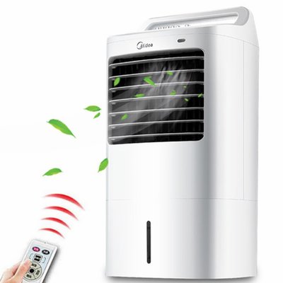 美的（Midea）空调扇 遥控定时 制冷器冷风机家用制冷机 电风扇 水冷移动小空调扇  AC120-16BRW