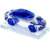 石家垫 水晶模型汽车香水座车饰内饰品摆件(蓝色)第3张高清大图