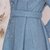 苏白系列-烟花烫GLP2017秋冬新女装绣花腰带中长毛呢外套 如仪(灰蓝色 M)第4张高清大图