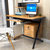 蔓斯菲尔电脑桌 台式家用书桌简约现代办公桌简易写字台书架桌子(红叶枫木色)第3张高清大图