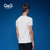 G&G新品夏季时尚印花男士短袖T恤英伦风圆领t恤夏日修身打底衫T恤(白色 S)第4张高清大图