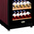 索比亚SY128智能恒温红酒柜 茶叶柜 冷藏柜 冰吧展示柜 红木纹(红色暗拉手展架)第2张高清大图