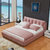 左右布床 仿真丝布艺床 双人床 床垫 北欧卧室组合 DR038(粉色单床 1.5*2米)第4张高清大图