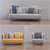 爱依瑞斯（ARIS） 北欧客厅布艺沙发 现代简约组合沙发实木框架 大小户型客厅三人沙发 比伯(黄色 三人位)第5张高清大图