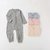 Petitkami2021春季儿童婴儿新款男女宝长颈鹿印花连体哈衣爬服(73 粉色)第4张高清大图
