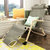 折叠椅子便携家用躺椅午睡椅懒人沙发单人飘窗椅沙滩椅子M102(灰色棉布+绒布)第2张高清大图
