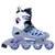 美洲狮（COUGAR）美洲狮溜冰鞋男女旱冰鞋轮滑鞋成年滑冰鞋套装308(银紫 全套装 41-44 可调)第2张高清大图