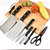 卡凡洛(Kaflo)  厨房不锈钢加厚套装八件套砍骨刀菜刀剪刀水果磨刀棒(默认 8件套刀)第3张高清大图