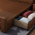 都市名门 胡桃木床现代简约中式双人床实木胡桃木色实木床1.8米双人经济型中式储物木头床1.5米(4 2)第7张高清大图