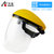 透明面罩防护面具炒菜防油面屏防灰尘打磨防尘面具劳保用品头戴式(白色 1个)第3张高清大图