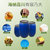 120升大口塑料法兰桶盛水120公斤 大容量储水桶化工桶包装桶可装水240斤耐震耐摔耐酸碱(蓝色)第5张高清大图