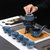 窑变懒人自动整套陶瓷功夫茶具 创意拉丝家用商务茶具定制(10件 礼盒装)第2张高清大图